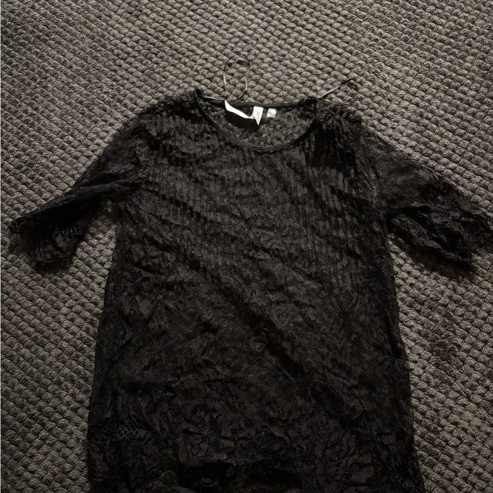 Chic Black Lace Top